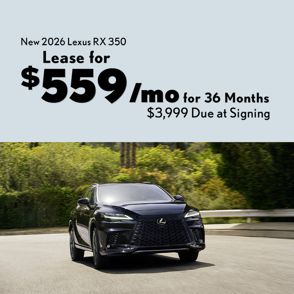 New 2026 Lexus RX 350