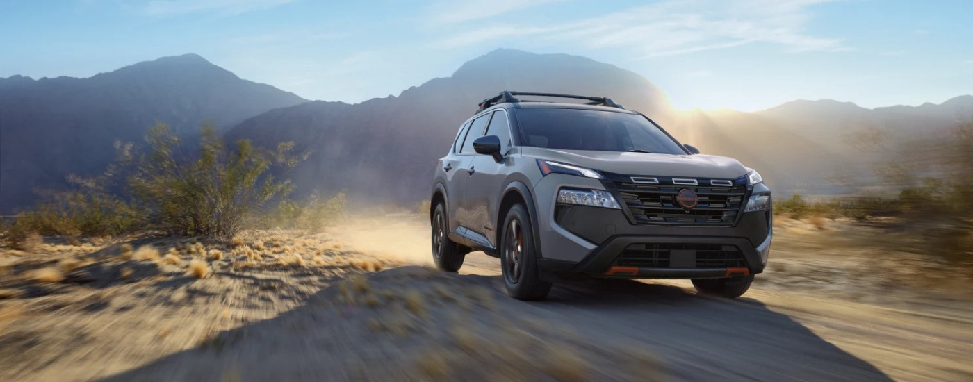 Gray 2026 Nissan Rogue Rock Creek off-roading