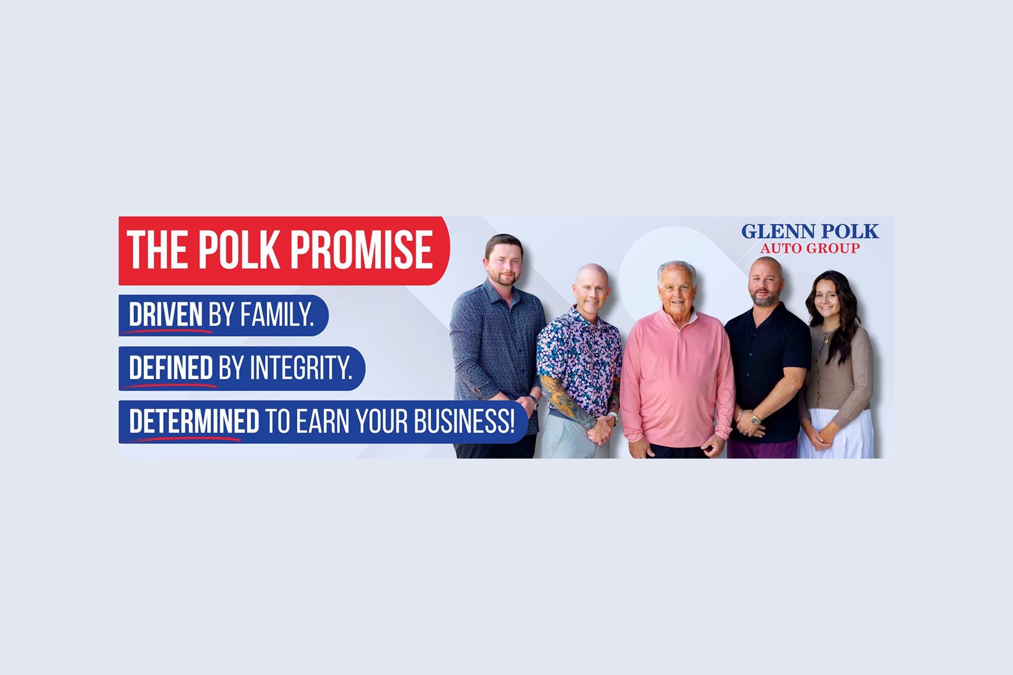 Imageof billboard with Glenn Polk Brands