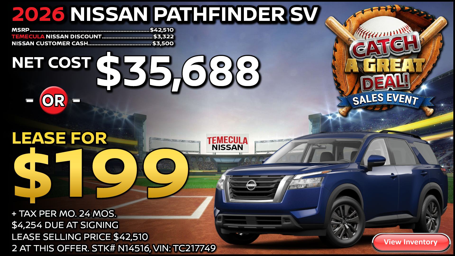 2026 Nissan Pathfinder SV