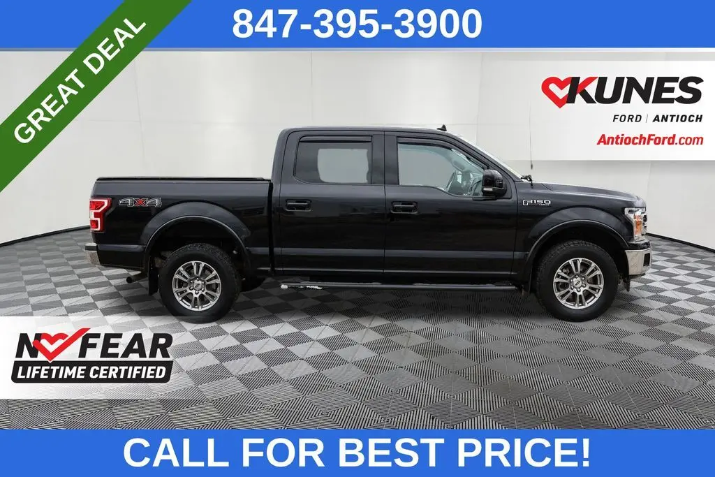 Used 2019 Ford F-150 Lariat with VIN 1FTEW1E4XKFB13640 for sale in Antioch, IL