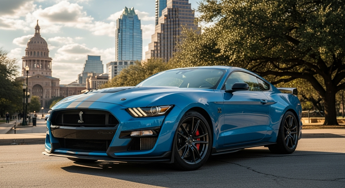 Discover the 2024 Shelby Mustang GT500 lineup in Austin, TX. Learn about the specs, trims, and delivery options. We deliver anywhere in the U.S.