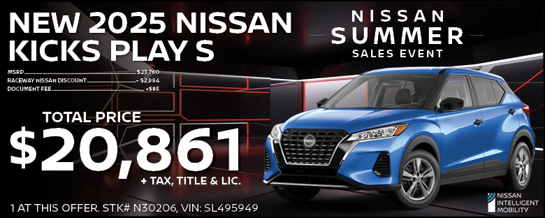 New 2025 Nissan Kicks Purchase Offer