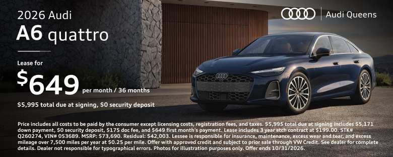 2026 Audi A6 quattro Offer