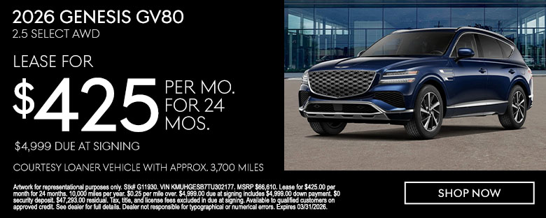 2026 Genesis GV80 Lease
