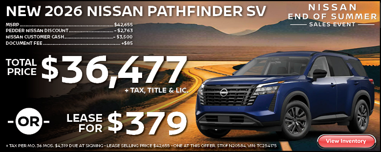 2026 Nissan Pathfinder SV