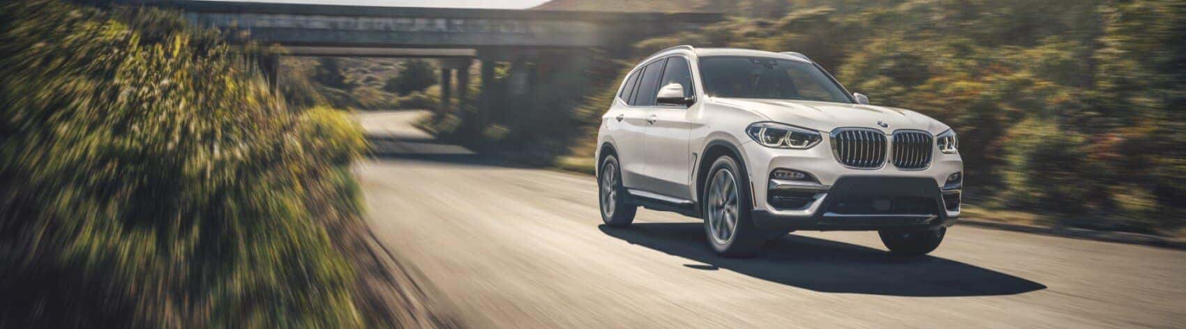 Hero image showcasing the BMW X3.