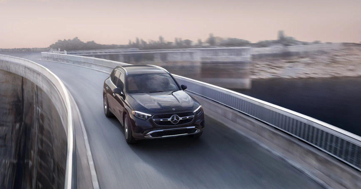 Mercedes-Benz GLE-Class on an overpass