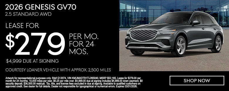 2026 Genesis GV70 Lease