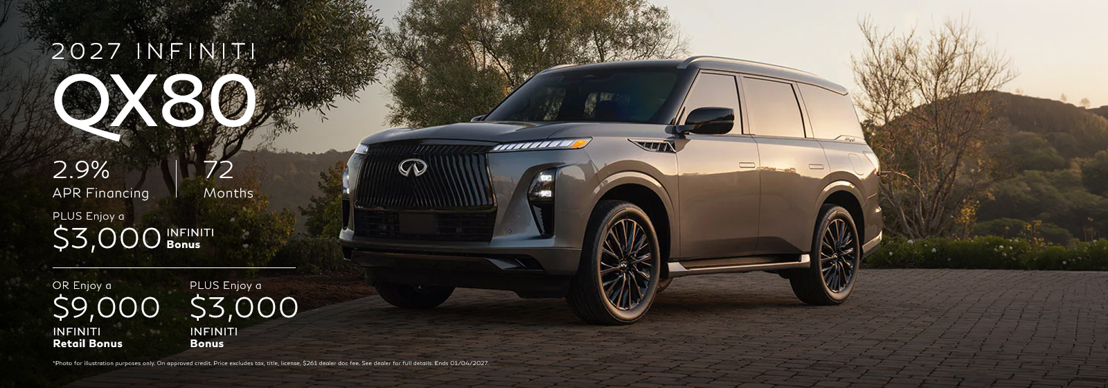 NEW 2027 QX80 OFFER