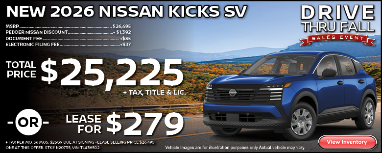 2026 Nissan Kicks SV