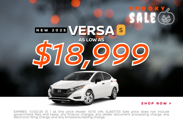 Nissan Versa only $18995 at nissan elk grove 