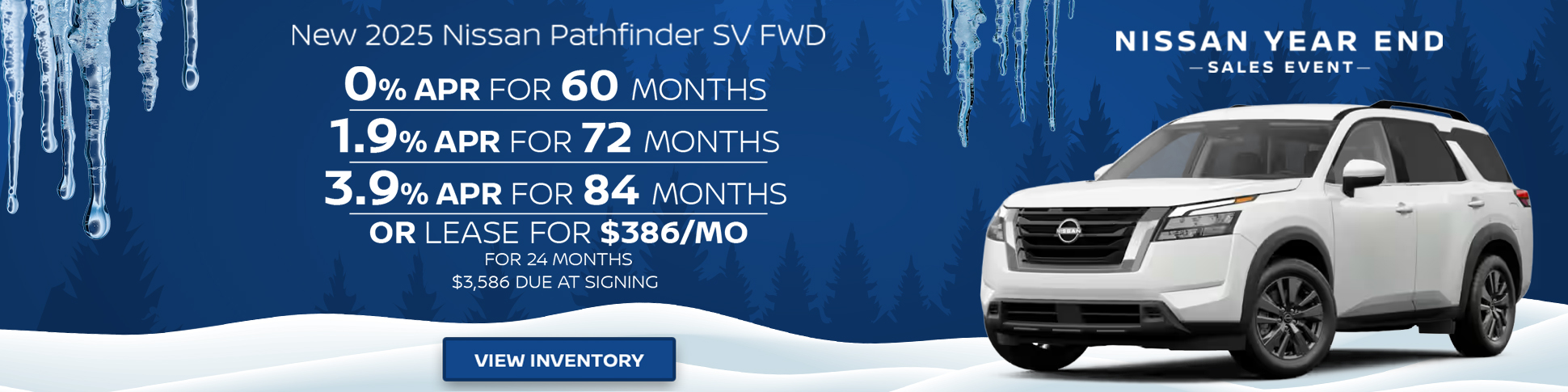 2025 Nissan Pathfinder SV APR or lease – Greensboro, NC
