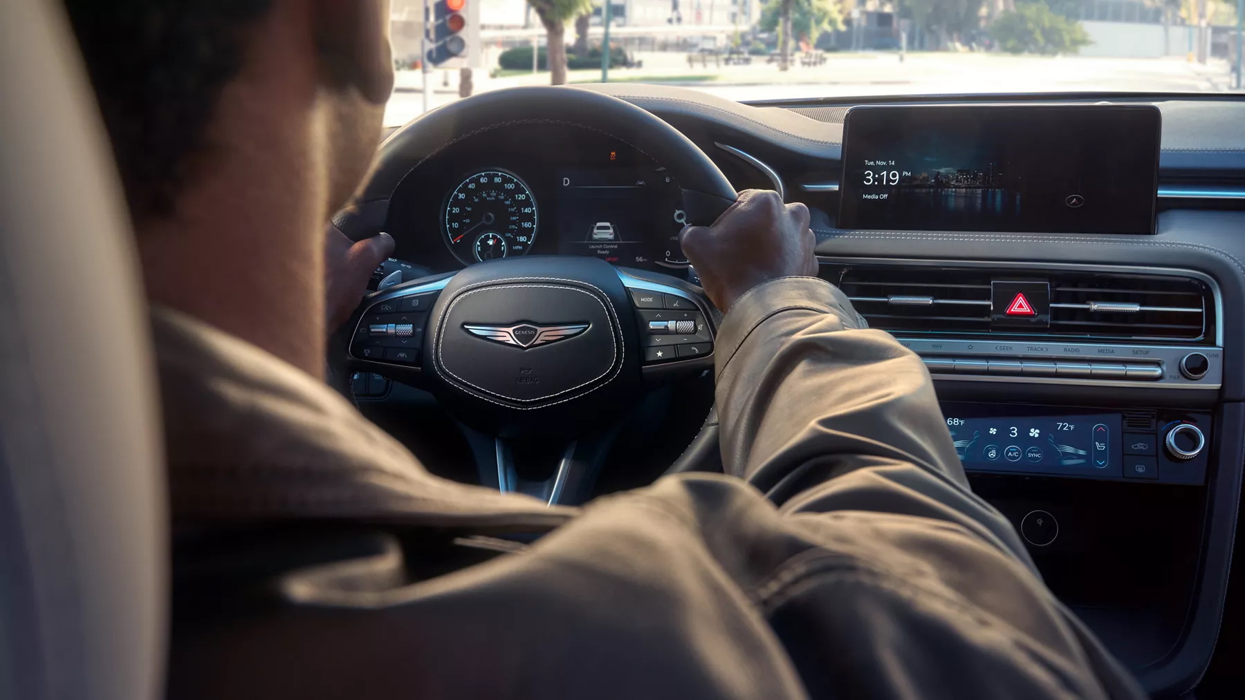 Man driving Genesis