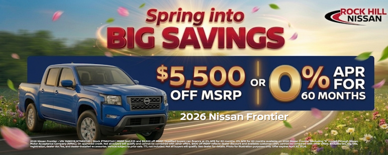 Rock Hill Nissan April Incentive