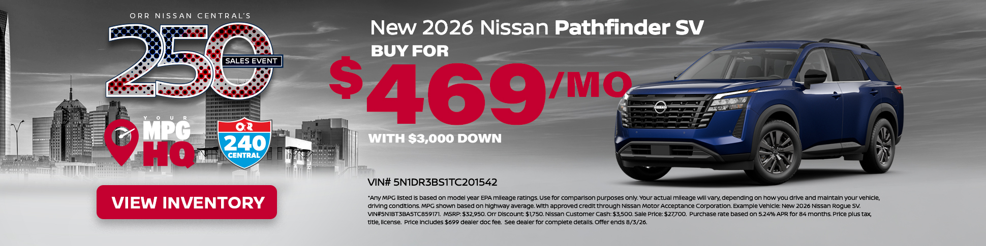 New 2026 Nissan Pathfinder