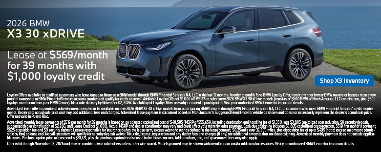 2026 BMW X3 30 xDrive