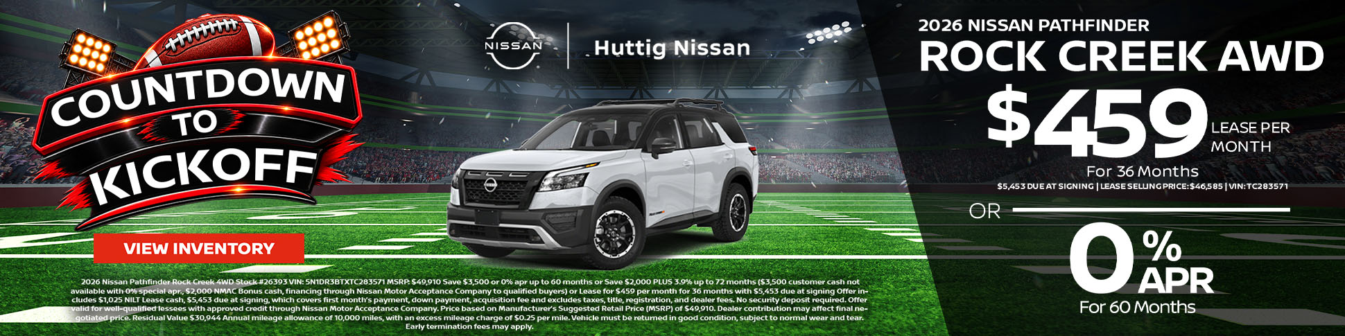 2026 Nissan Pathfinder Rock Creek 4WD