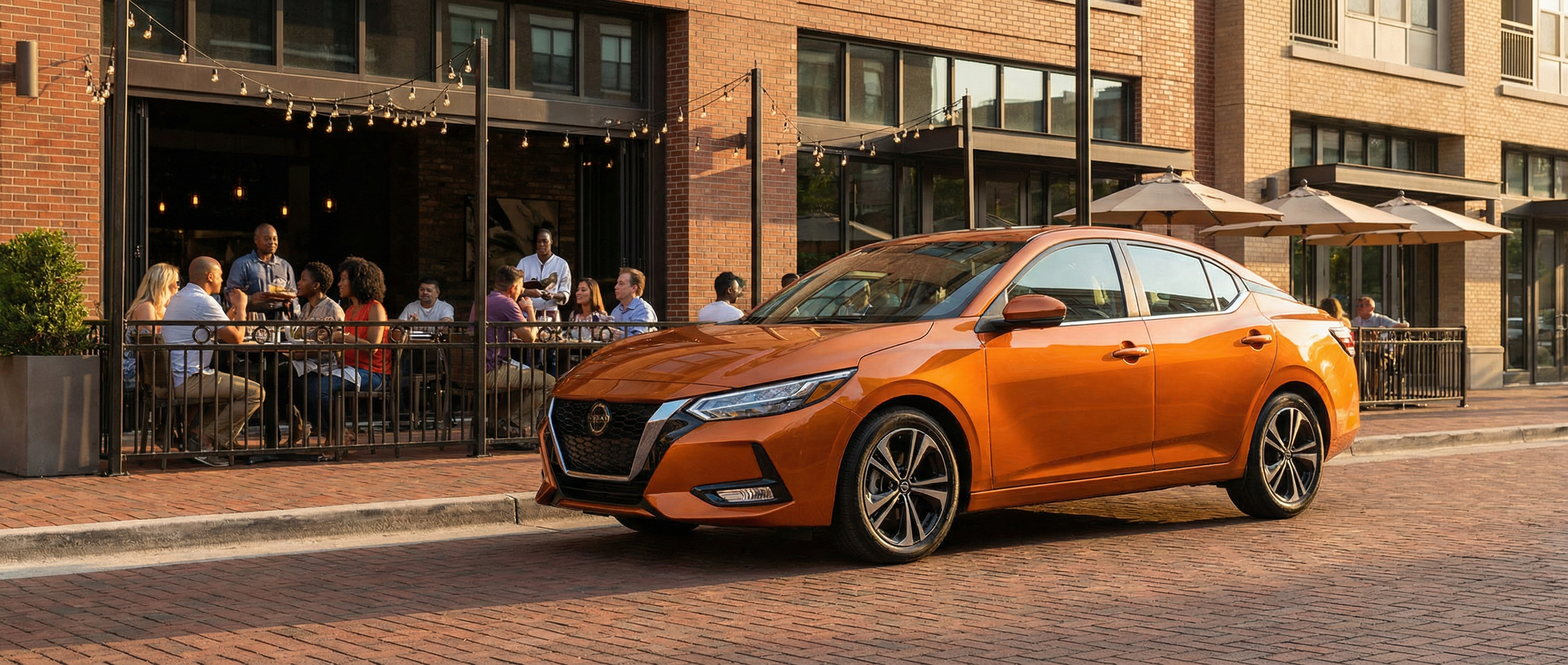 Nissan Sentra ideal for restaurant hopping and city parking in Roswell, GA