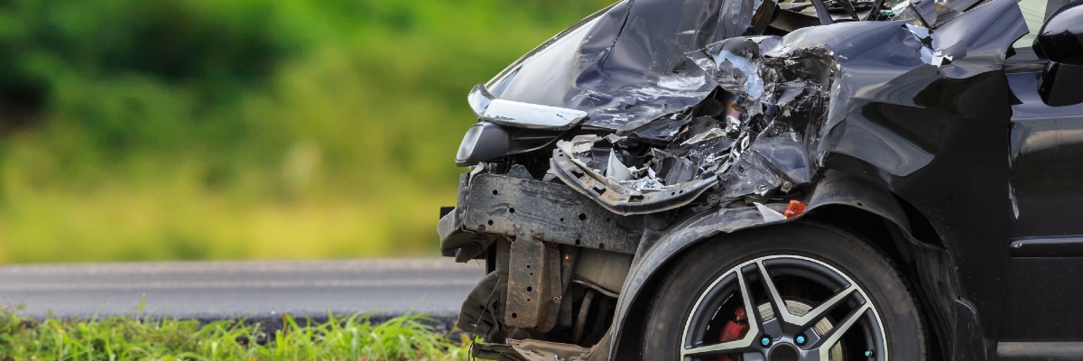 Vehicle After Hit and Run Collision
