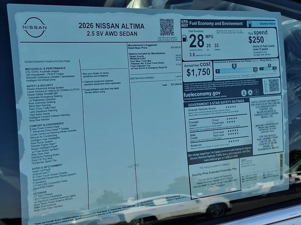 2026 Nissan Altima SV - Photo 17