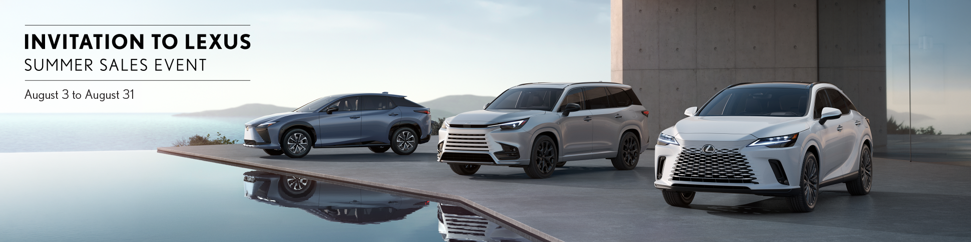 Invitation to Lexus Sales Event.