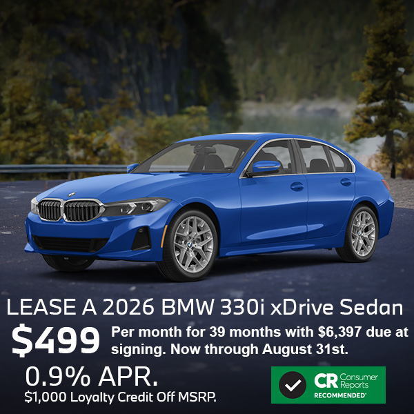 Lease the BMW 330 in Roxbury NJ