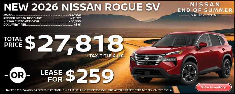 2026 Nissan Rogue SV