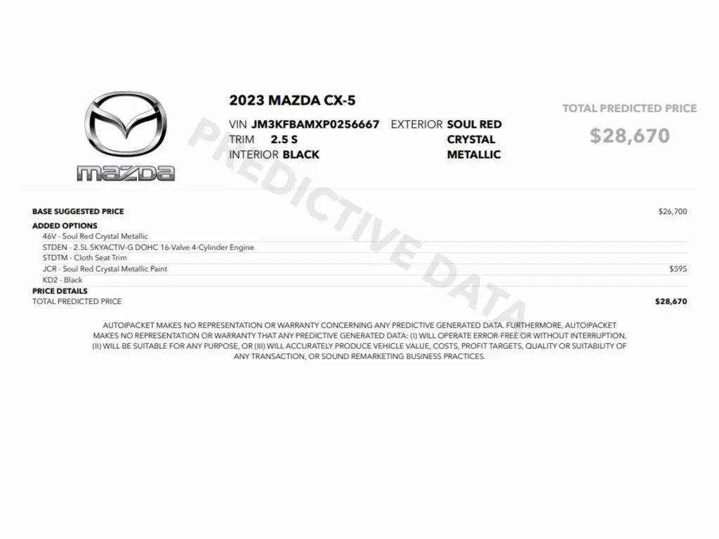 Used 2023 Mazda CX-5 S with VIN JM3KFBAMXP0256667 for sale in Trooper, PA