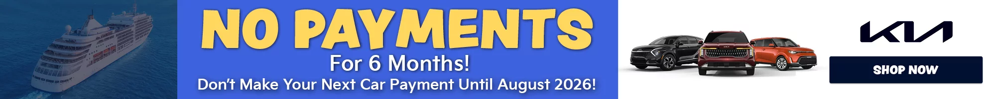 No Payments For 6 Months! Don’t Make Your Next Car Payment Until August 2026!