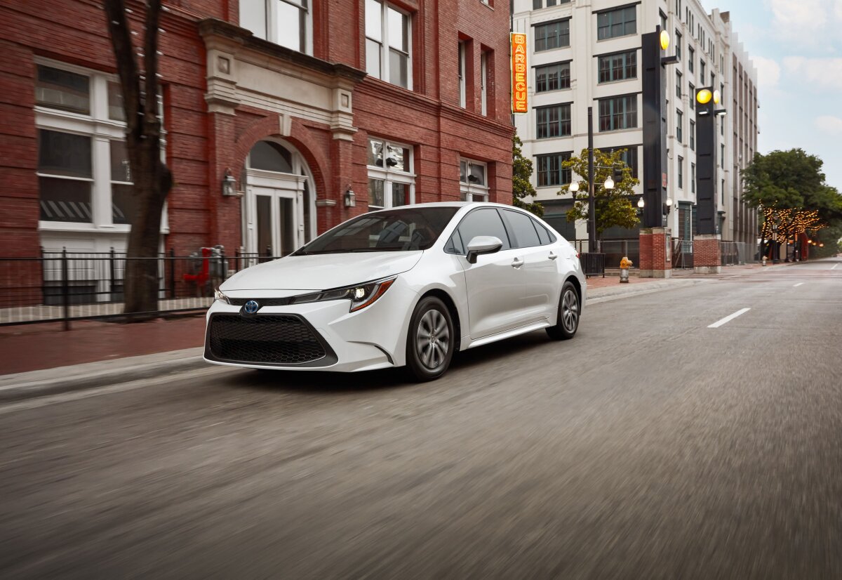 white 2024 Toyota Corolla Hybrid