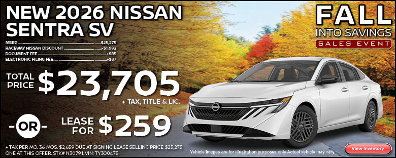 2026 Nissan Sentra Lease Offer