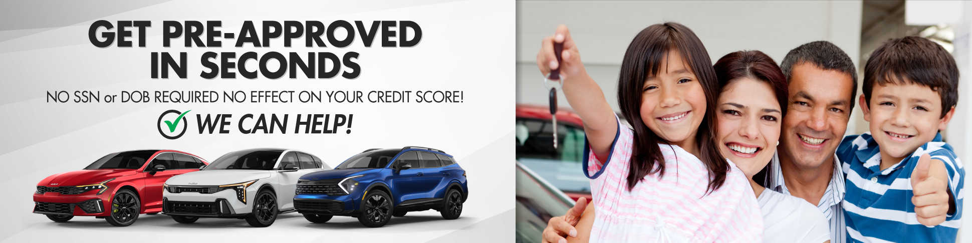 get pre-approved in seconds