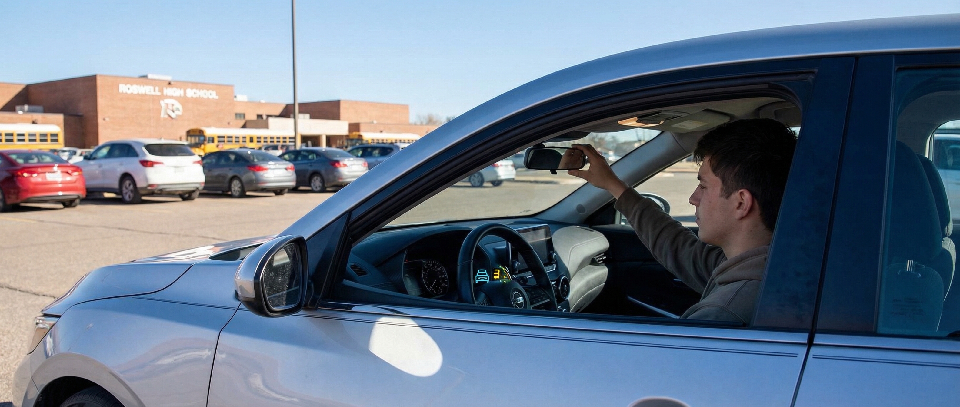Nissan Sentra safety features demonstration in Roswell, GA