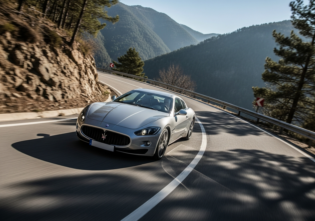 Detail shot of Maserati GranTurismo design elements