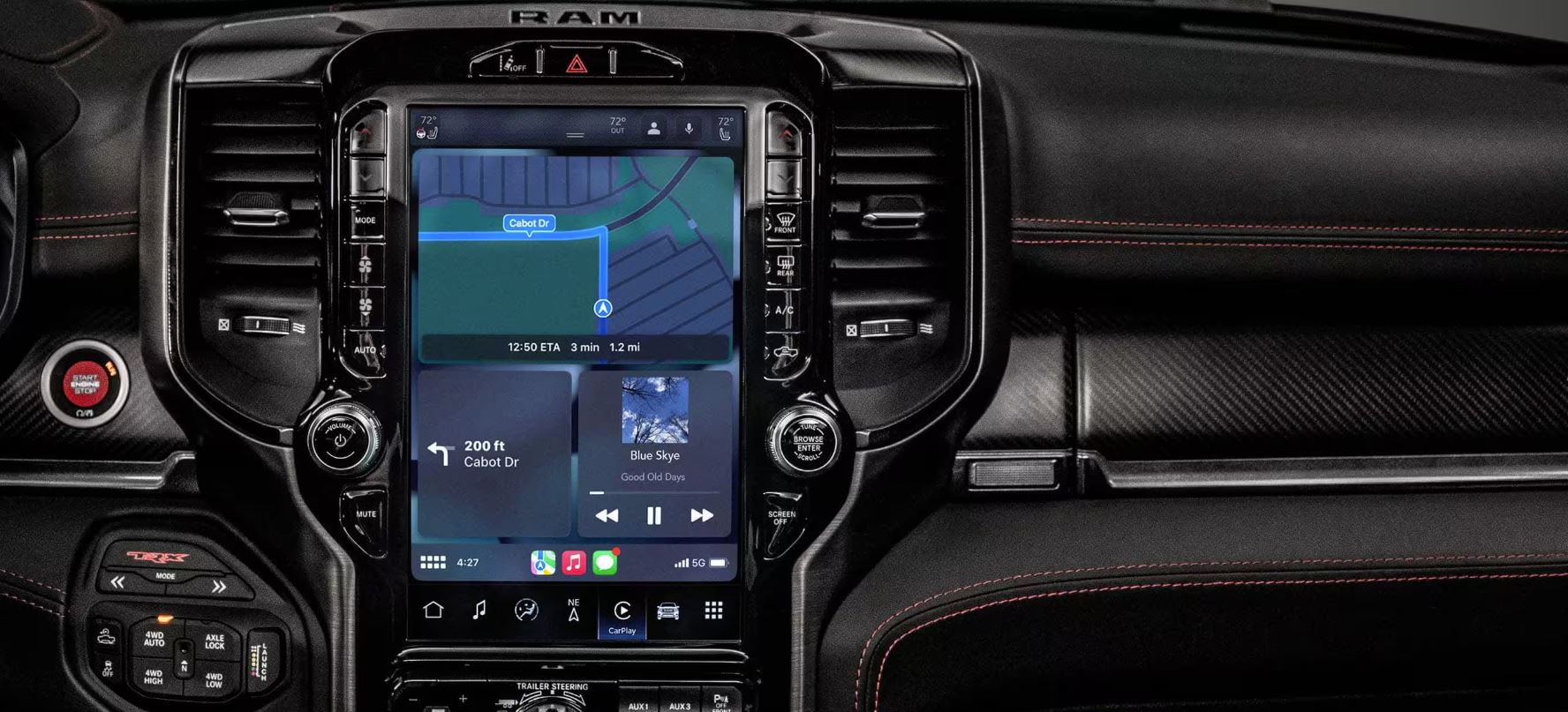 2024 RAM 1500 infotainment center