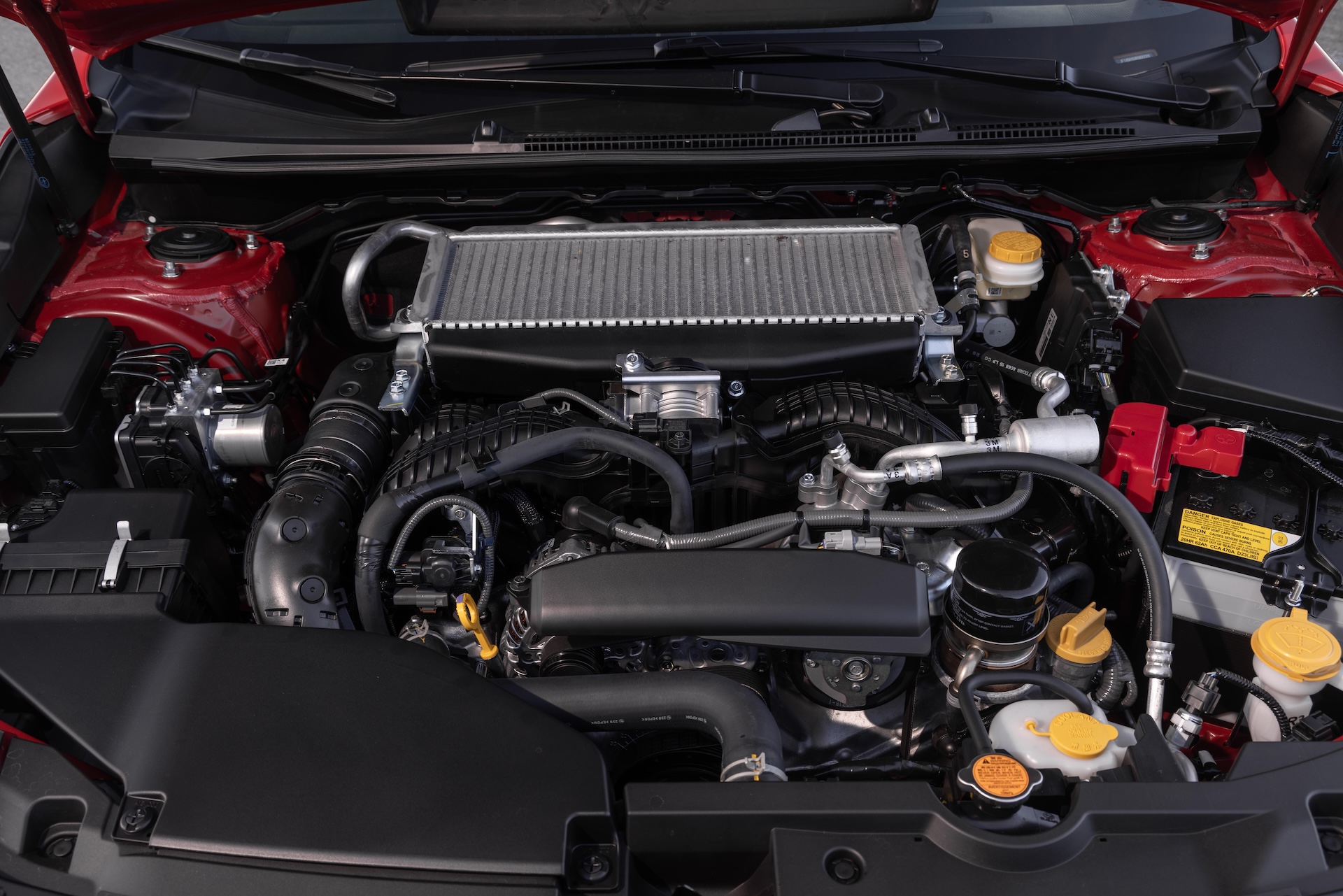 Engine detail in the 2026 Subaru WRX