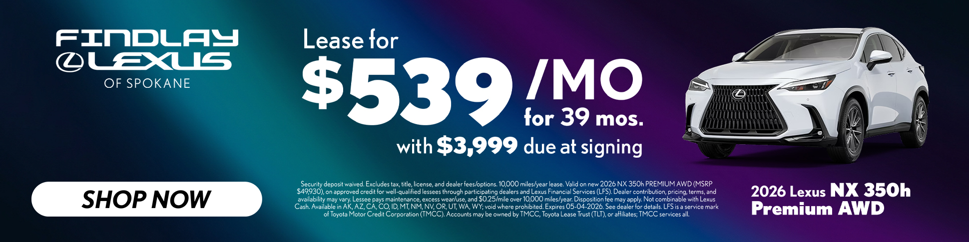 April - 26 NX 350 Hybrid