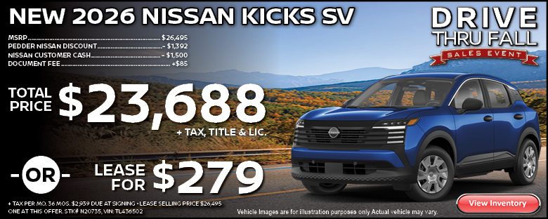 2026 Nissan Kicks SV