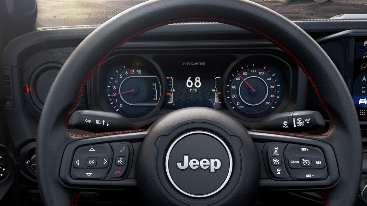 2025 Jeep Wrangler Interior Cabin Digital Dashboard Instrument Cluster