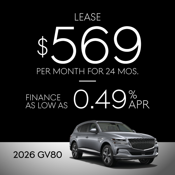 2026 GV80: $569/month for 24 Months