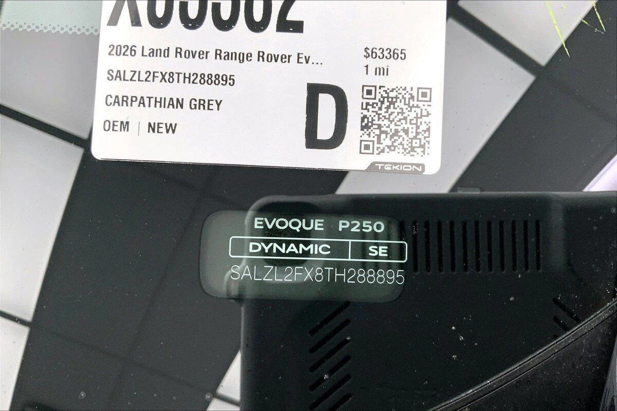 2026 Land Rover Range Rover Evoque Dynamic SE - Photo 10