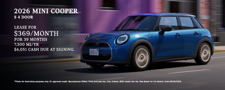 2026 MINI Cooper S 4 Door Offer