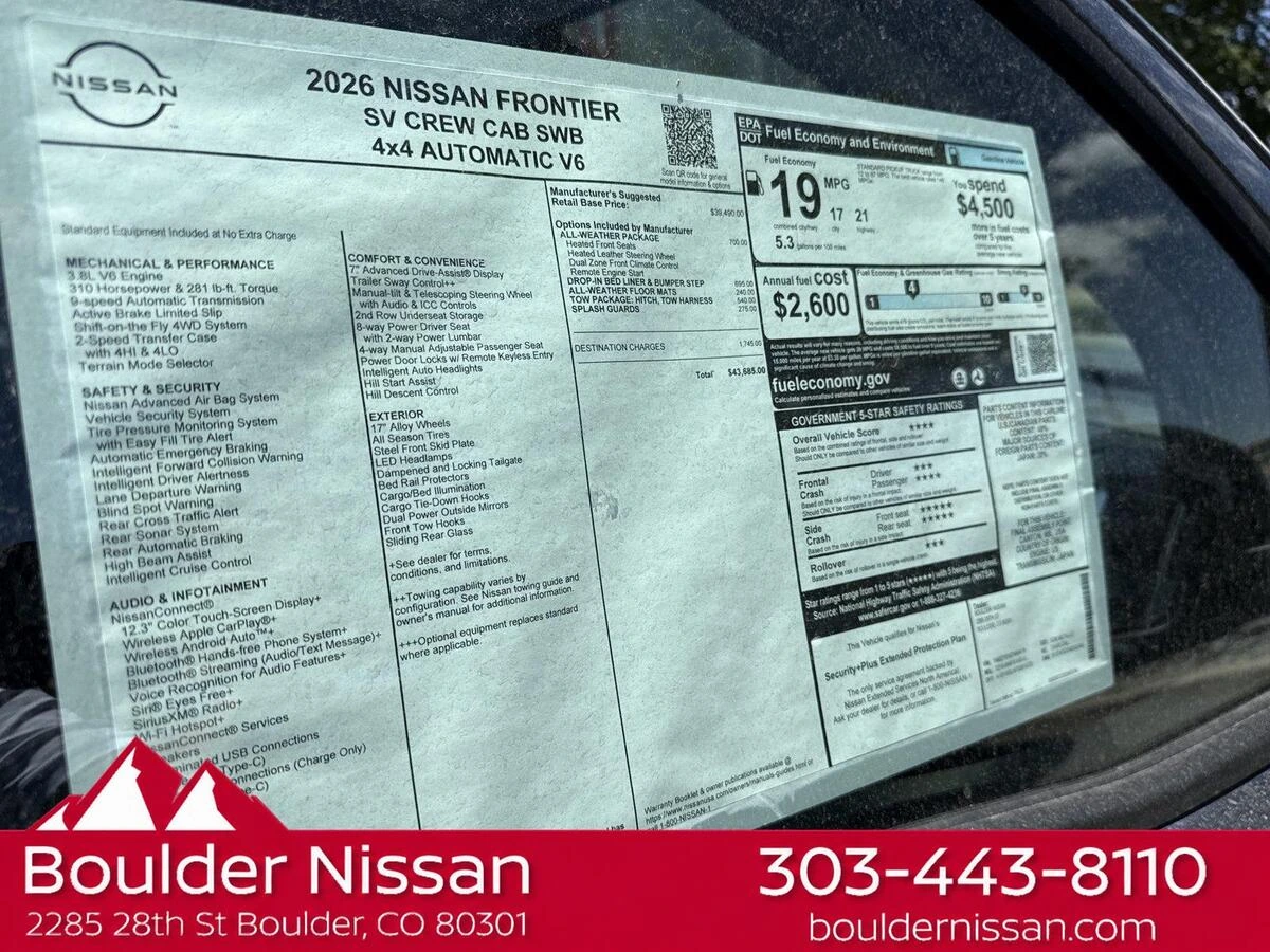 2026 Nissan Frontier SV - Photo 10