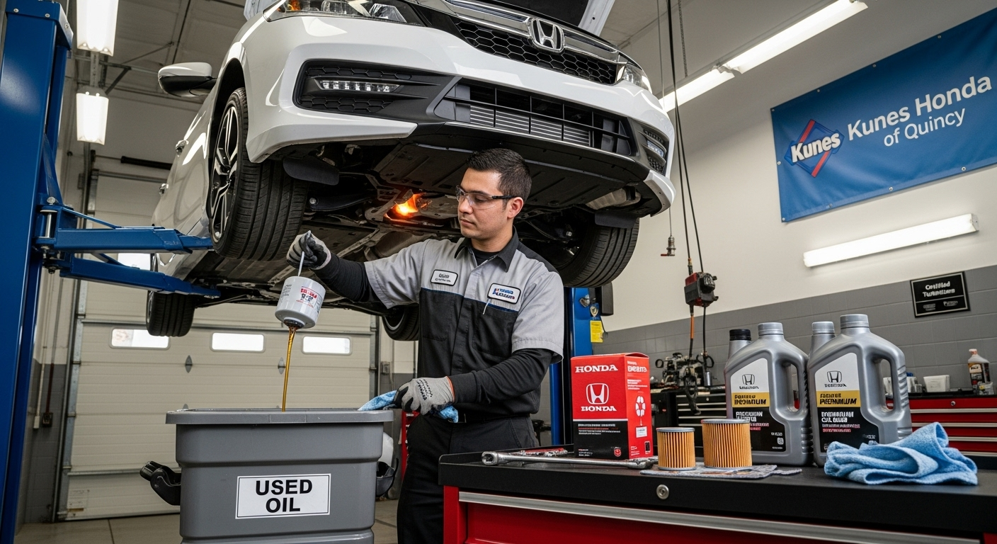 Kunes Honda of Quincy offers top-notch oil change services in Taylor, IL. Our certified technicians use genuine parts to ensure your vehicle's optimal performance. Schedule your oil change today and experience our exceptional service.