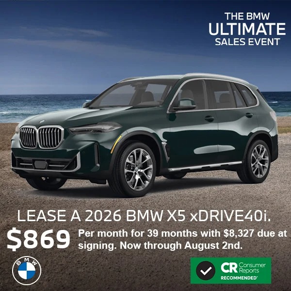 Lease a 2026 BMW X5 xDrive40i