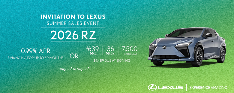 Lexus RZ Offer