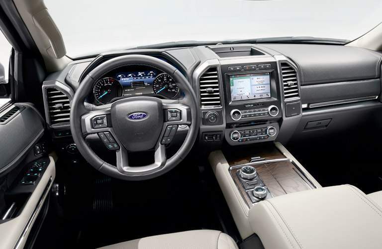 driver dash and infotainment system of a 2018 Ford Expedition MAX