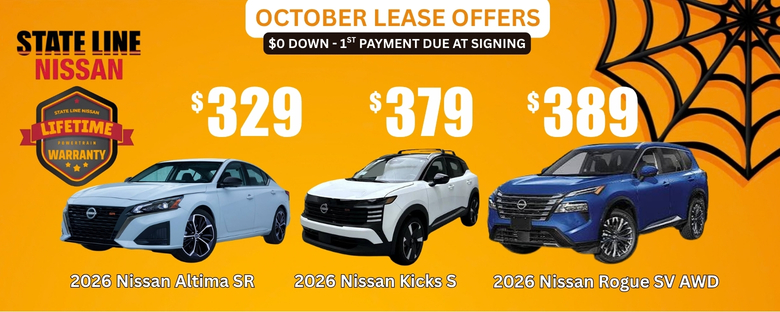 STATE LINE NISSAN OCT LEASE OFFERS