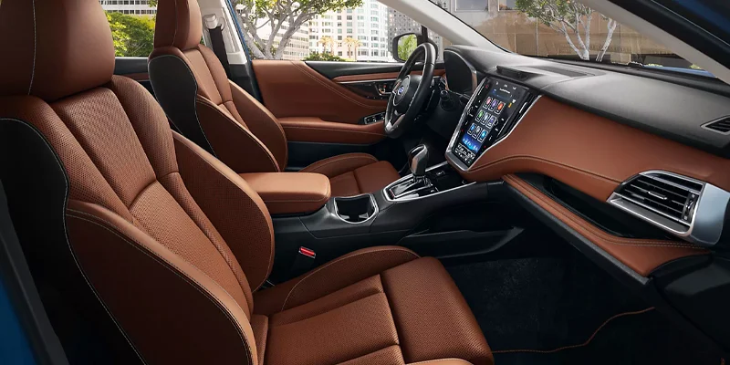 2023 Subaru Legacy interior with brown leather seats
